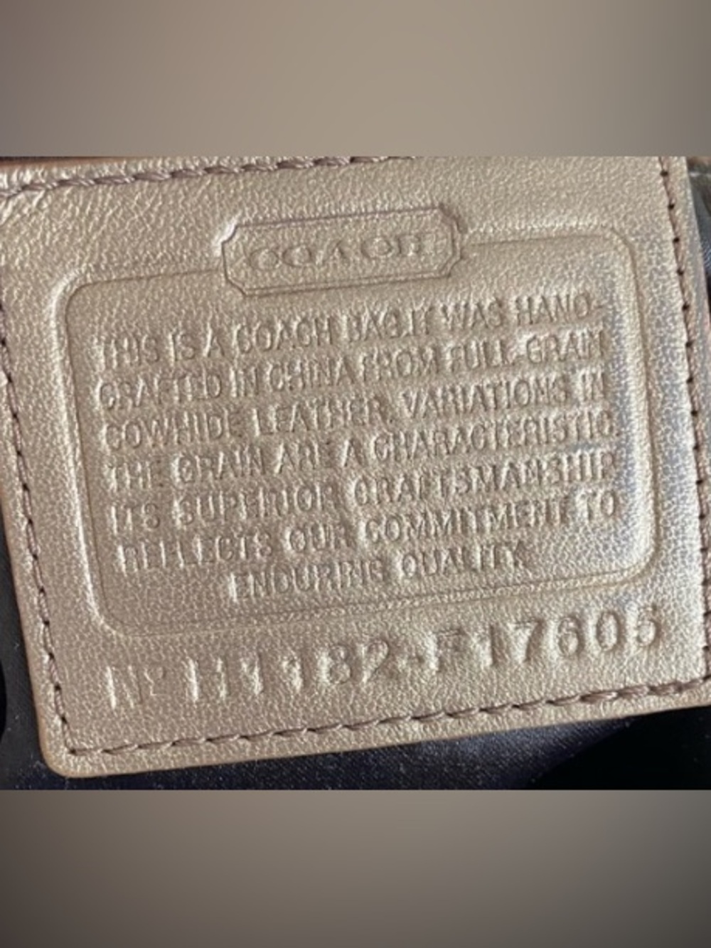 Coach Ashley 17605 Metallic Bag circa 2010 - Picture 6 of 10